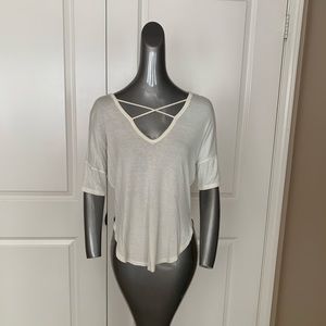Tillys soft flowy baseball tee